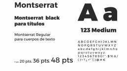 tipografía Montserrat. Diseño gráfico lleida